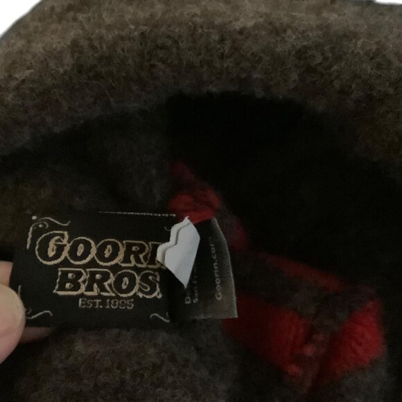 Goorin Bros. Wool Beanie Hat With Red Stripes & Pom Adult One Size - Picture 4 of 6